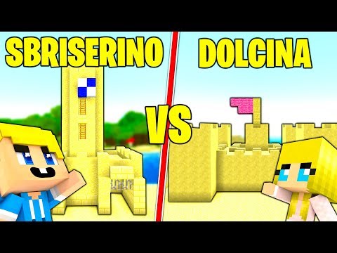 CASTELLO SBRISERINO CONTRO CASTELLO DOLCINA di SABBIA su MINECRAFT!!