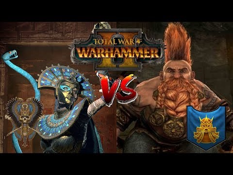 Tomb Kings vs Dwarfs | Rise of the Tomb Kings Multiplayer Preview - Total War Warhammer 2