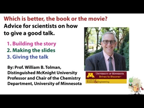 Advice for Scientists on How to Give a Good Talk, Part 3 (by Prof. Tolman) Video