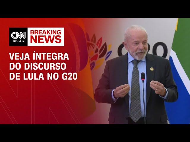 Lula discursa na Cúpula do G20; veja íntegra | CNN NEWSROOM