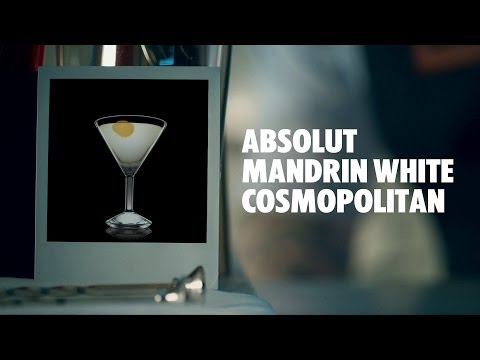 ABSOLUT MANDRIN WHITE COSMOPOLITAN DRINK RECIPE - HOW TO MIX