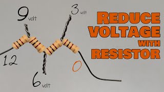 Reduce voltage with resistor
