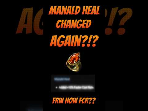 Manald Heal Changed AGAIN?!? #d2r #diablo2 #3.3 #season15