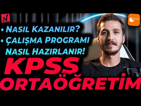 ORTAÖĞRETİM KPSS Nasıl Kazanılır? ÇALIŞMA PROGRAMI NASIL HAZIRLANIR?🚨⚠️