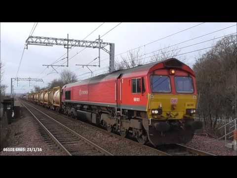 66101 | 6X65 Didcot - Mossend diverted at Mount Vernon: 23/1/16