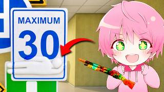 自分に色を塗ってかくれんぼするゲームで絶対にバレない場所に隠れたら..