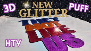 Wow! Glitter & Puff HTV Together Finally! Trying the New Parart HTV from Atlanta Vinyl