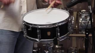 Video thumbnail for Vintage Ludwig Jazz Festival from June of 1965 in Black Lacquer, 5x14 by A Drummer's Tradition