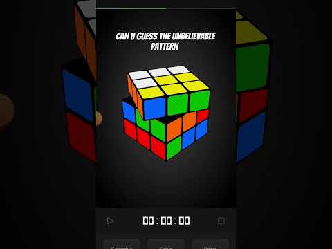 Can u guess this unbelievable pattern ? | #shorts #trending #viral #cube