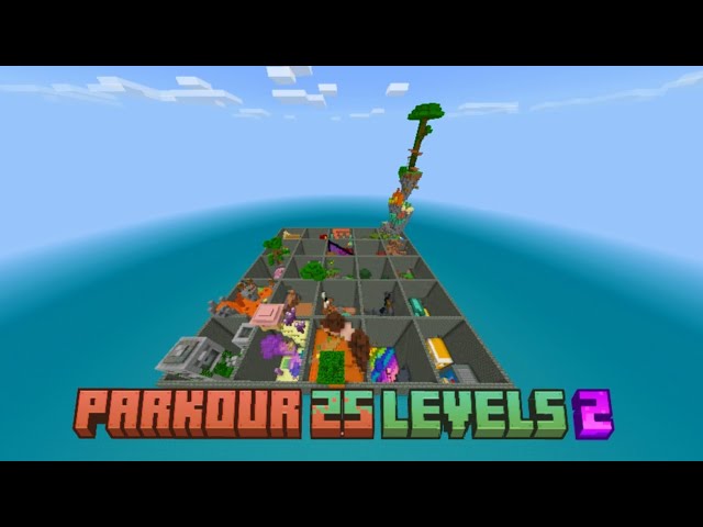 Parkour 25 Levels 2 Minecraft Map