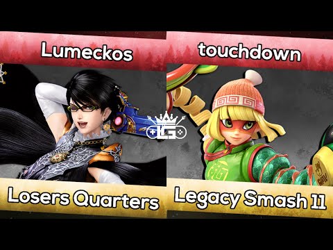 Lumeckos (Bayonetta) vs. touchdown (Min Min) | Legacy Smash #11 | Smash Ultimate LQF