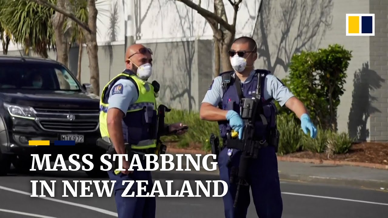 Islamic State supporter shot dead after stabbing rampage in a New Zealand supermarket