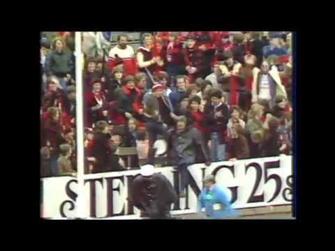 Essendon Cheer Squad hide the ball 1983 Round 22