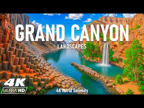 Grand Canyon National Park 4K – Towering Red Cliffs, Colorado River Curves & Sunset Magic at the Rim