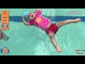 One Year Old Baby Does A Happy Back Float Watersafe Swim School