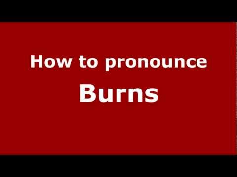 How to pronounce Burns