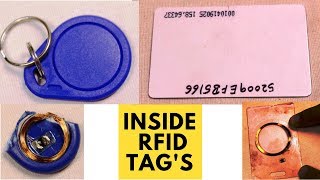 Inside view of RFID Tag with full Detailing Along with RFID Reader