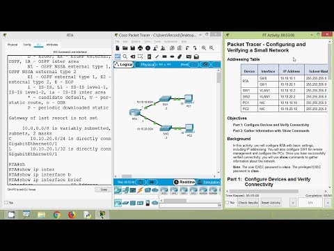 Packet Tracer - Configuring and Verifying a Small Network