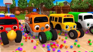 Download lagu Learn Fruits Names With Color Balloons and Dart | Nursery Rhymes & Kids Songs - ToyMonster mp3