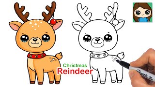 How to Draw a Reindeer | Christmas Art