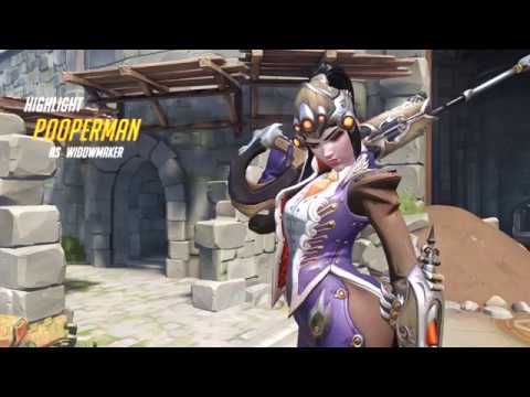 OverWatch: Amazing Widowmaker Hookshot on Eichenwalde