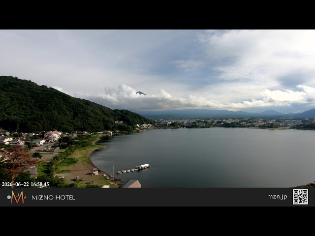河口湖から望む富士山