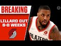 Damian Lillard OUT 6-8 weeks, needs to undergo abdominal surgery | CBS Sports HQ