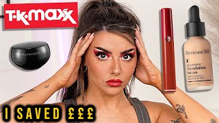 I SAVED $$$ AT TKMAXX!? FULL FACE OF TJMAXX #MAKEUP + #HAUL