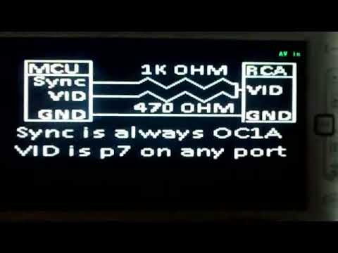 Arduino TV Out - Libreria Video Composito