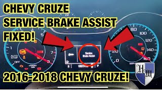 CHEVY CRUZE SERVICE BRAKE ASSIST FIXED FAST & EASY! 16-18 CHEVY CRUZE NO BRAKES FIXED! VACUUM PUMP