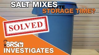 How long can I store saltwater after mixing? | BRStv Investigates