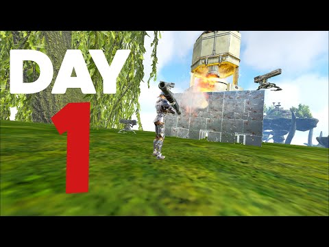 Day 1 Claiming The Most Underrated Spot In ARK... - INX 2Man - ARK Survival Evolved
