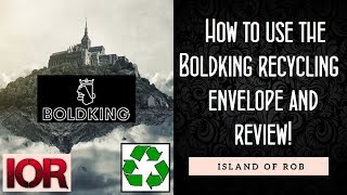 How to use the Boldking recycling envelope and review!