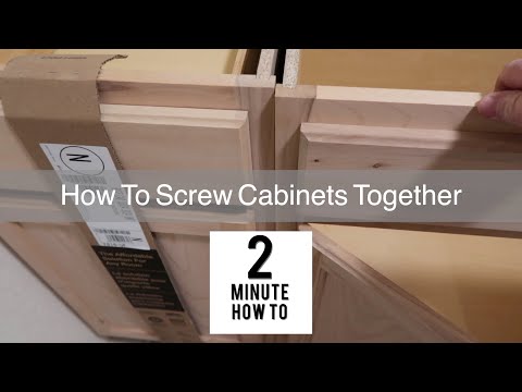 HOW TO SCREW CABINETS TOGETHER-Simple & Easy