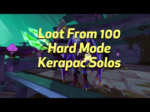 Loot From 100 Kerapac Hard Mode Solos - Elder God Wars - Nodon Front - Runescape