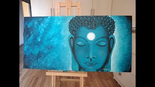 preview picture of video 'Turquoise Buddha v0.2 Acrylic Painting'