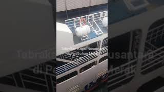 Download lagu Tabrakan Kapal Nusantara di Pelabuhan Merak mp3