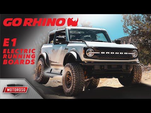 Go Rhino E1 Electric Running Boards for the 6th Gen Bronco