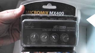 Video thumbnail for Behringer Micromix MX400 by HholyKukInGames