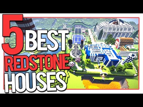 UnspeakableReacts - Top 5 Minecraft Redstone Houses (Best Redstone Creations)
