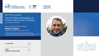 The ICTP-IBM Brahmagupta AI Prize for Young Scientists Ceremony