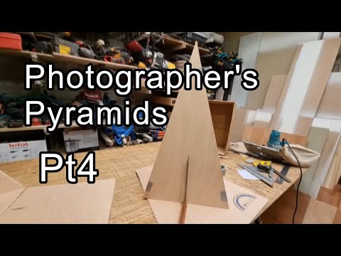 Photographer's Plywood Pyramids pt4 - Making the 3 sided pyramid pt2