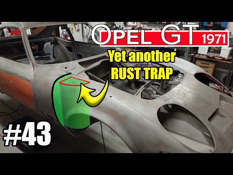 Who designed this rust trap?   "The Shelf"    #43   Opel GT 1971 project