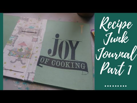 Recipe Junk Journal Part 1: The Cover Real-time