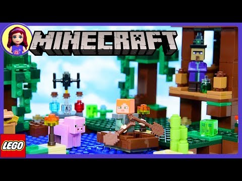 LEGO Minecraft The Witch Hut Review Build Setup Silly Play Kids Toys