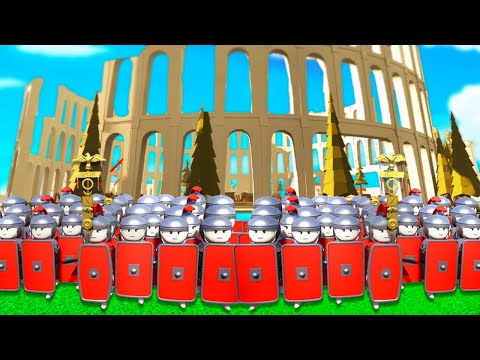 Massive ROMAN ARMY Battle in a COLOSSEUM (Shieldwall)
