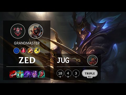 Zed Jungle vs Graves - EUW Grandmaster Patch 11.15