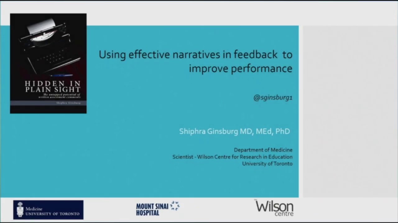 CBME Symposium 2019 Dr  Shiphra Ginsburg