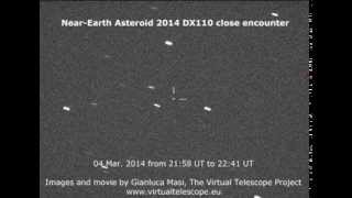 Near-Earth Asteroid 2014 DX110: a movie