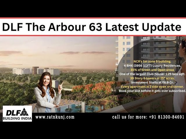 Size 3500sqft 4bhk flat for sale DLF The Arbour in Sector 63 Gurgaon